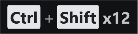 Alt + Tab shown as two key caps with a repeat count