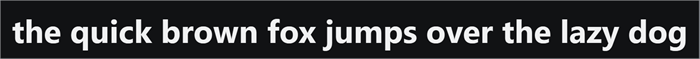 A sentence of typed text on one line, with an ellipsis at the left