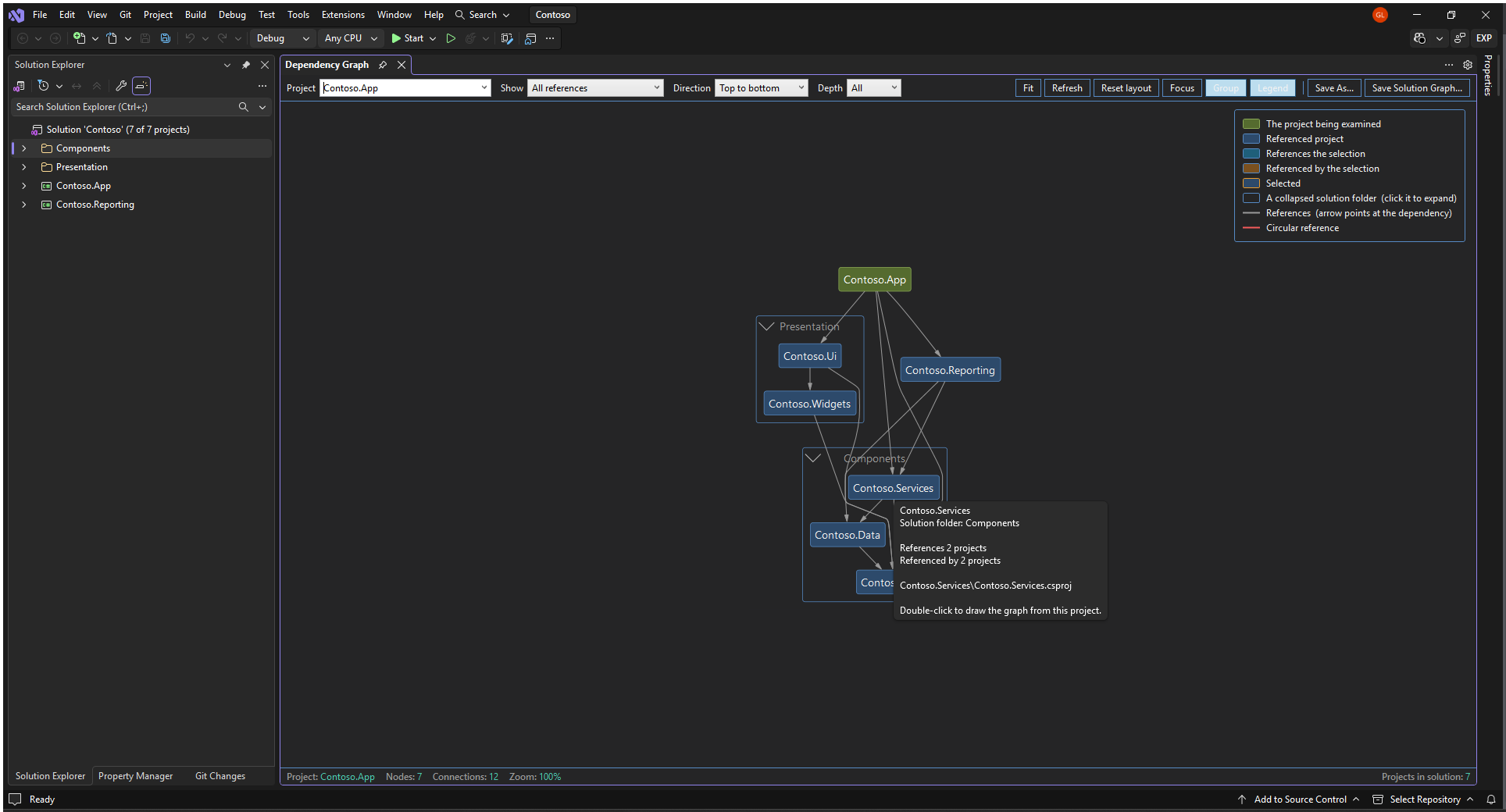 The node tooltip